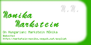 monika markstein business card